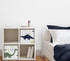Set 2 Sweet Jojo Designs of Collapsible Fabric Storage Cubes (Blue/Green Modern Dinosaur) for Boys, Baby, Kids