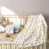Brnabiou 6-Layer 100% 41"x41" Ultra Soft Muslin Cotton Baby Blanket Breathable Lightweight Strawberry Swaddle Blankets