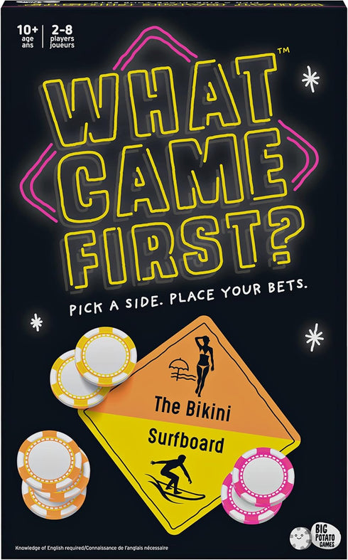A Party Game About Picking Sides and Betting Big, What Came First for Kids, Teens, and Adults