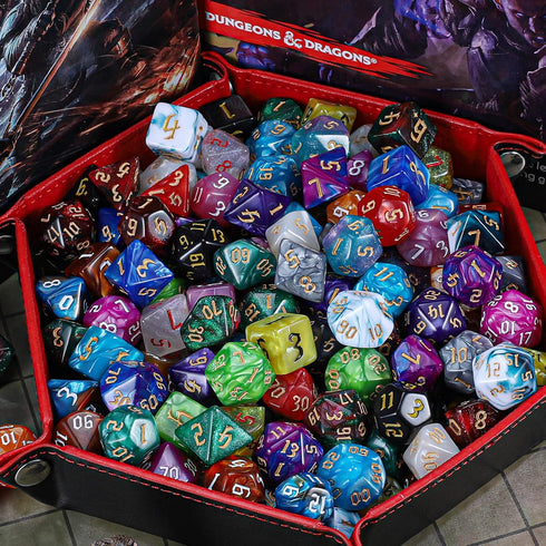 Set 26 7 (182pcs) CiaraQ DND Dice - x Polyhedral Dice for Dungeons and Dragons D&D RPG MTG Role Playing Table Games