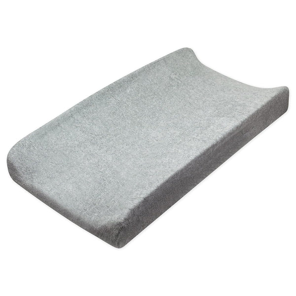 HonestBaby Unisex Baby Organic Cotton Changing Pad Cover and Toddler Sleepers, Gray Heather