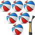 Lenwen Vinsot 6 Pack Mini Basketballs with Pump, 6 Inch Set for Small Hoops Basketball Game
