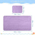 SyXIOP 28" 52" Purple Cooling Baby Waterproof Crib Mattress Protector x Ultra Soft Bed Pads Disposable for Baby&Toddler