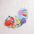 Melissa & Doug Ocean Tummy Time Triangle Infant Toy, Soft Sensory Floor Toy with Textures & Mirror for Newborns to 6