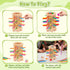 WhimsiPlay 36 3 4 5 6 Montessori Game Wooden Board Game, Colorful Wooden Sticks Dice Game, Math Educational Toy