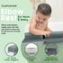 Elbow Set 4 Comfortable Baby Bath Kneeler and Rest Pad - Kneeling Pad Bath Mat with Toy Organizer Pockets,Non-Slip Baby