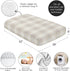 Sweet Jojo Designs Fitted Baby Crib Sheets (Taupe Plaid) for Boys/Girls, Infant Nursery, Toddler Room - Standard Size