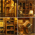 CRIOLPO Book Nook Kits for Adults - Book Nook Kit Bookshelf Decor DIY Miniature House Kit for Bookshelf - Craft Kits
