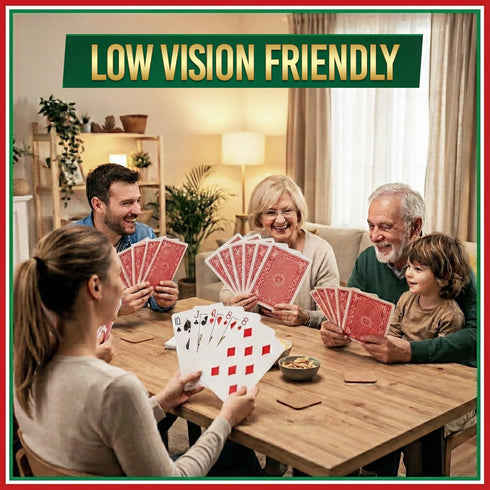 5X7 Inch Bedwina Giant Jumbo Playing Cards, Large Print Playing Cards for Seniors, Kids, Adults - Funny Deck
