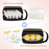 4 Packs, Damero Breastmilk Cooler Bag with Ice Breast Milk Cooler Travel Bag Fit for Milk Bags or Bottles, with Buckle
