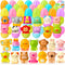 JOYIN 24 Pcs Easter Prefilled Eggs with Animals Squishy Toys, Cute Toys