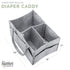 Parker Baby Diaper Caddy - Versatile Nursery Storage Organizer (Gray, Regular Size)