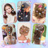 24 3 4 5 6 7 8 Aooess Hair Gem for Girls Styling Tool Kit: Hair Gem Stamper Reusable Rhinestones, Gems Stapler