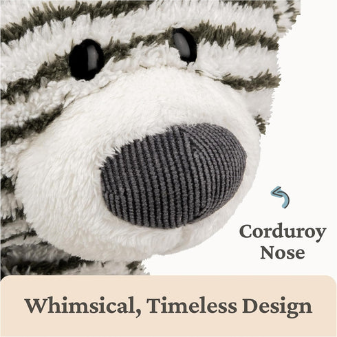 1 15 GUND Toothpick Stripes, Teddy Bear Stuffed Animal for Ages and Up, Black/White