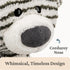 1 15 GUND Toothpick Stripes, Teddy Bear Stuffed Animal for Ages and Up, Black/White