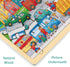 Wooden Puzzle for 3 Year Old, 24 Piece Traffic Theme Puzzles for Kids Ages 3-5, Unique Shape Jigsaw