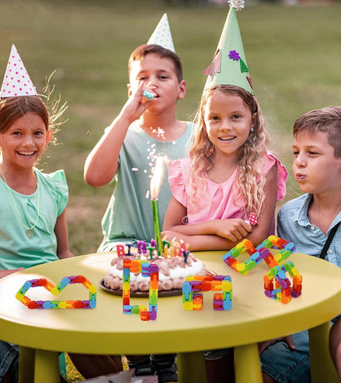 30 Pack Wacky Track Fidget Toys Bulk Rainbow Snap and Click Twisty Toys for Kids, Party Favors, Classroom Rewards