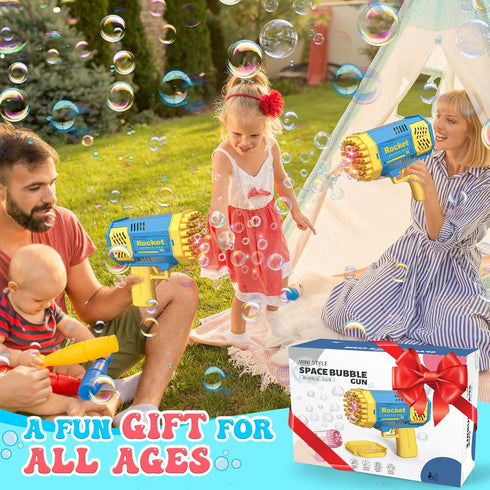 Toys for 3-8 Year Old Boys Girls, 2 Pack Bubble Machine for Kids with Bubble Solution, Birthday Toy