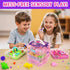 3 4 5 6 7 8+ Stackable Sensory Bin, Unicorn & Pet Sensory Sand, Unicorn and Pet Sandbox with Play Sand for Toddlers