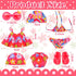 Kajaia 8 Pcs Doll Swimsuit, 18 Inch Doll Clothes and Accessories, Bikini, Dress, Flip Flops, Hat Outfit