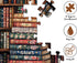 PICKFORU 1000 Vintage Book Puzzles for Adults Pieces, Bookshelf Wildflower Pages Jigsaw Puzzle, Retro Library Aesthetic