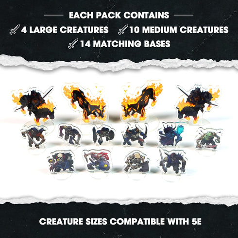 1985 Games Minis Undead Pack, Compatible with DND, RPG, Tabletop Games, Roleplaying Figures for Mini Gaming Action