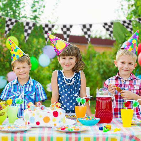 10 Meters Checkered Pennant Banner, Racing Flag Party Decoration for Race Theme Birthday Party