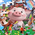 Kids,48 3-5,Large 4-8 Jumbo Floor Puzzle for Pieces Farm Animals Puzzles for Toddlers Barn Jigsaw Puzzles,Preschool