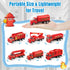 6 Pack 3-5, Playset 3-9 QUANA Diecast Fire Truck Goodie Bag Stuffers, Mini Firetruck Toys for Toddlers City Fire Trucks