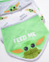 STAR WARS Baby Boys Baby Yoda Bandana Bibs - 3 Pack Set for Feeding, Teething, Drooling (Green/White/Grey)