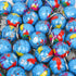 PROLOSO 48 Pcs Globe Keychains - Bulk Keyrings for Kids, World Planet Earth Theme Toy, 1 Inch