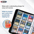 BCW Double-Sided 9-Pocket Pages Holder, 50 White Pages for Trading Card Binder Sheets, Secure Side Loading Card Storage