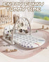 4 0-12 Jovow Baby Gym Play Mat with Detachable Musical Piano, Light Up Activity Center with Rattles & Glowing Night
