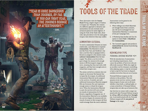 Modiphius Entertainment: County Road Z Core Rulebook - Hardcover RPG Book for Rural Survival in The Zombie Apocalypse
