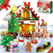 GIVFOZAY Christmas Gingerbread House Building, Christmas Village House Building Set, Contain Christmas Tree