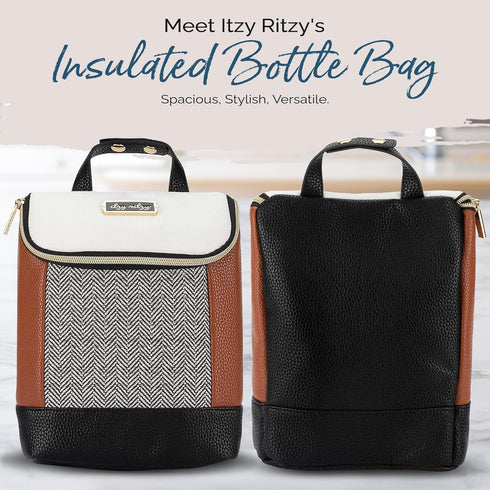 3 Pack Itzy Ritzy Insulated Bottle Bag Keeps Bottles Warm or Cool - Holds Bottles & Features Interior Pocket For Ice