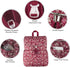 Backpack Multi-Function Floral Diaper and Travel Nappy Baby Bag with Changing Pad and Stroller Straps