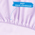 Fitted Pack and Play Sheets for Girl, 2 Pack Ultra Soft Microfiber Mini Crib Sheets in Purple and Pink