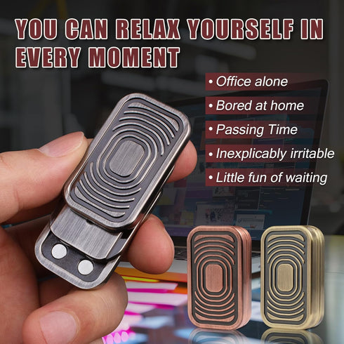 Triple Fidget Slider, Magnetic Metal Fidget Toys Adults Anxiety EDC Cool Gadgets Sensory Toys for Relieve Stress