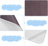EtherSpher 28" 52" Brown Gradient Cooling Baby Bed Mattress x Washable Crib Padding for Sides for Kids, Adult