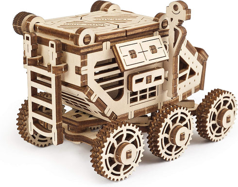 UGEARS Science STEM Mars Rover - DIY Engineering Activity, Mechanical Wooden Puzzle, Educational Gift