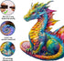 Wooden Jigsaw Puzzles for Adults - Unique Dragon Shape Wood Cut Puzzles, Birthday Gifts for Family Friends