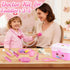 3-5 39 Set Girl Toys Doctor Kit for Toddlers with Plush Dog, PCS Kids Vet Play with Heartbeat Sound Stethoscope & Dress