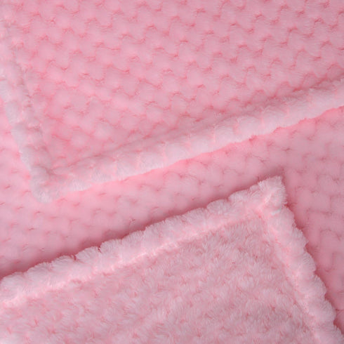 Fuzzy Blanket for Baby - Soft Warm Cozy Coral Fleece Toddler Receiving Blanket for Crib, Stroller (28Wx40L)