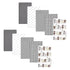 Hudson Baby Unisex Baby Cotton Flannel Burp Cloths 10-Pack, Farm Friends Grey,
