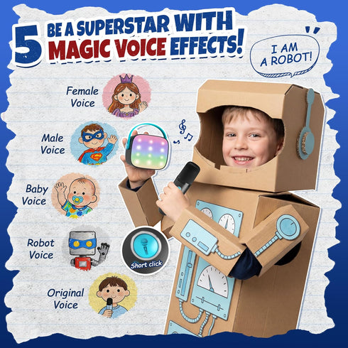 YLL 2 3, 4, 5, 6, 7, 8, 9,10,11,12 4-12 Mini Karaoke Machine with Wireless Microphones, TOP Kids Gifts for Girls Ages
