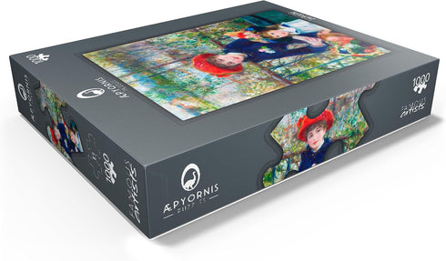 MyPuzzle Two Sisters On The Terrace 1881 by Pierre-Auguste Renoir - Premium 1000 Piece Jigsaw Puzzle for Adults