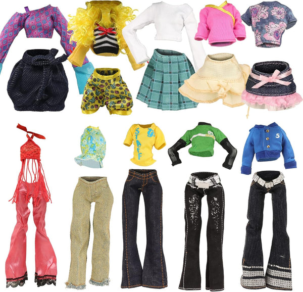 BARWA 10 Sets Doll Clothes for 11 inch Monster Girl Doll Fashion