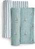 2 Pack, aden + anais Boutique Organic Cotton Muslin Swaddle Breathable Baby Receiving Blanket, Soft and Lightweight