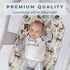 Pobibaby 2 Pack Premium Bassinet Sheets for Standard Bassinets, Ultra-Soft Cotton Blend, Wildlife